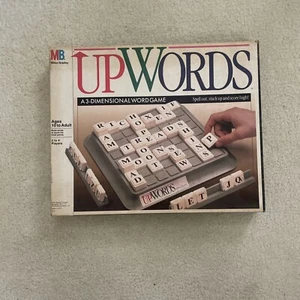 Upwords Board Game MB Games 3D Word Games 1988 Vintage Game Complete 4312 - Picture 1 of 4