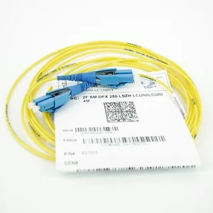 Cable de conexión de fibra óptica 4m LC-LC conector amarillo 9/125 OS1/OS2 dúplex modo único - Imagen 1 de 2