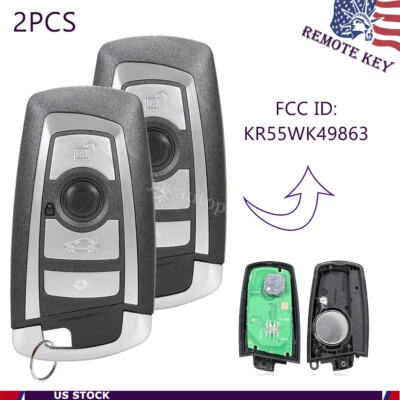 2X para BMW 740i 750i 750Li 750Li 2010 2011 2012 2013 2014 2015 llavero coche CAS4 Foto 1 de 4