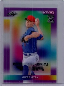 River Ryan 2024 Hoja Béisbol 1/1 Pre Producción Prueba - Imagen 1 de 1