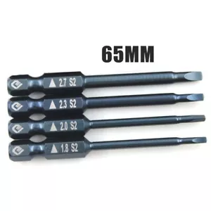 4pcs Triangle Screwdriver Bit Set 1/4 Hex Security Magnetic Head 65mm Extra Long - Picture 1 of 24