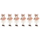 6 Pc Iv Doll Ng Deo Christmas Plush Pendant Ornaments Decorate