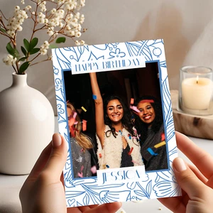 Tarjeta de cumpleaños con foto y nombre personalizada - Imagen 1 de 4