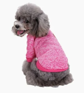 Cozy Knitwear Dog Sweater ๐พ๐ถ Soft & Warm Pet Clothing Keep Furry Friend Stylis - Picture 1 of 9