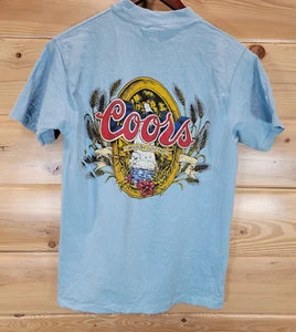 Vintage Coors Beer Promo T Shirt Men Size Medium 70s - Picture 1 of 9