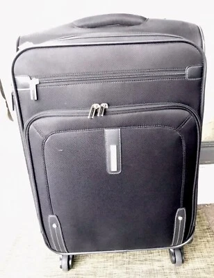 Samsonite 21" 21 inch Softside Expandable Spinner Luggage Carry On Black Rolling - Image 1 of 4