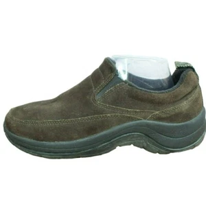 LL Bean Women's Brown Suede Slip On Comfort Moccasin Loafer Shoes Size 9 M - Picture 1 of 9