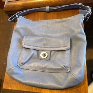 BOLSA DE GUIJARROS COACH 19045 PENELOPE PERIWINKLE - Imagen 1 de 12