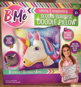 NUEVO SELLADO B ME LENTEJUELAS SORPRESA GARABATO ALMOHADA EDADES 6 ARRIBA IDEA DE REGALO! ¡LINDO! - Imagen 1 de 2