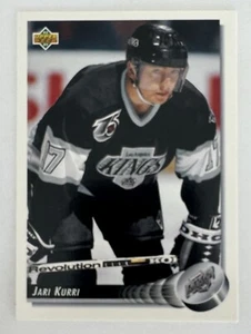 1992-93 Upper Deck Hockey Card #218 Jari Kurri - Los Angeles Kings - Picture 1 of 2