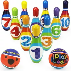 Toddler Bowling Indoor Toys Soft Foam Set Indoor Activity Play Game Ages 2+ - Picture 1 of 4
