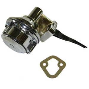 Chrome Mechanical Fuel Pump, 1/4" NPT - Fits Ford Big Block V8 429 460 - Picture 1 of 1