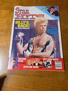 Star Hits Magazine August 1986 Billy Idol Culture Club Pet Shop Boys Bangles - Picture 1 of 4