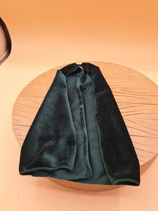 BARBIE DOLL CLOTHES DEEP GREEN WINTER CAPE ONLY FORMAL GOLD EMBLEM FASHION STYLE - Picture 1 of 5