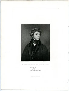 GEORGE JAMES AGAR ELLIS, 1. BARON DOVER / britischer Politiker, 1847 Kupferstich 9856 - Bild 1 von 1