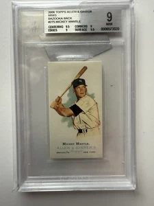 Mickey Mantle 2006 Topps Allen & Ginter Mini Bazooka Back 18/25 Beckett 9 MT - Picture 1 of 3