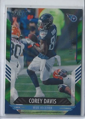 2021 Panini National Treasures - Corey Davis - #184 - Spokes Parallel - #'d /110 - Image 1 of 2