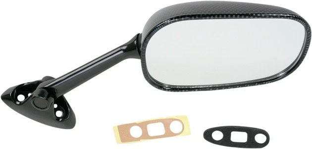 Emgo Replacement Mirror Rectangular Right Carbon fits Suzuki GSX-R600/GSX-R750 - Image 1 of 1
