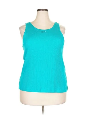 Camiseta sin mangas Moda International Green Active 22 Plus para mujer Foto 1 de 4