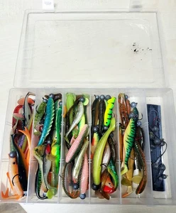 Gummifisch-Set + Box (Westin, Zeck, Keitech, Fox usw.) - Bild 1 von 1