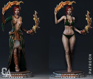 1/24 Resin Figure Model Full Kit Triss Merigold Unpainted Unassembled Toys - Picture 1 of 1