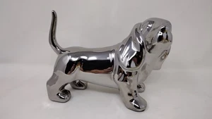 Pier 1 Imports Silberfarben Keramik Beagle Welpe Hund Ring Schmuck Halter - Bild 1 von 7