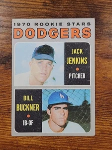 1970 Topps #286 Jack Jenkins/Bill Buckner Dodgers Rookies VGEX X3575925 - Imagen 1 de 2