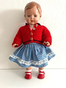 Vintage 50er Jahre Schildkröt Deutsche Mädchen Puppe in 46 cm/18" - Bild 1 von 6