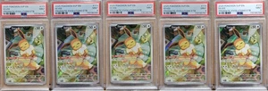 2025 Pokemon SVP Eevee 173 Prismatic Evolutions ETB Promo x5 Sequential PSA 9 - Picture 1 of 11