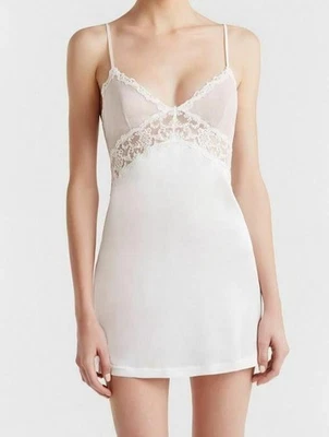 La Perla Floral Vibes XS Seda Chemise Blanco Elegancia atemporal $940 Foto 1 de 2