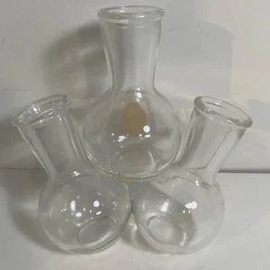 Floral Illusion Three Hanging Accent Suction Cup Mini Vases In Original Box - Picture 1 of 5