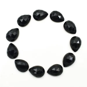 Forma de pera de ónix negro calibrada facetada, hecha a mano joyería que hace... - Imagen 1 de 11