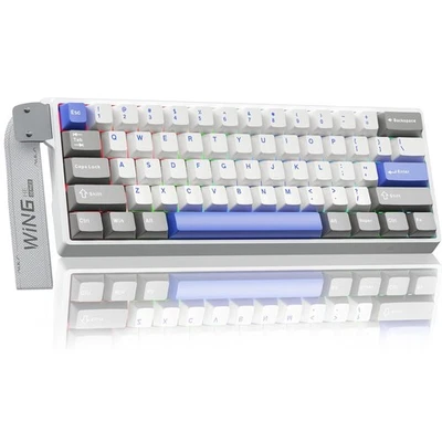 AULA WIN68 HE teclado mecânico para jogos 60% interruptor magnético RGB gatilho rápido - Imagem 1 de 4