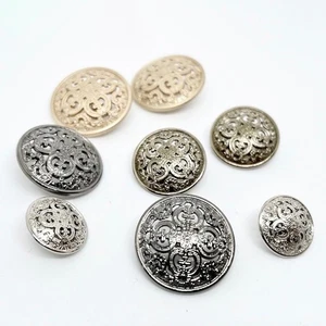 Unique Hollow Carved Buttons for Clothing Decoration Set of 10 Buttons - Picture 1 of 46