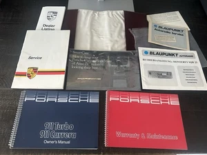 1986 Porsche 911 Carrera & Turbo 930 Owners Drivers Manual SET Original OEM 86 - Bild 1 von 20