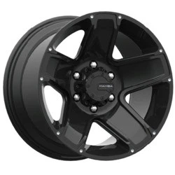15x8 Mamba 585B M13 Matte Black Wheels 5x4.5 (13mm) Set of 4 - Image 1 of 4