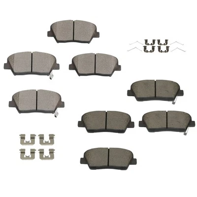 Pastillas de freno delanteras + traseras de cerámica con hardware para Kia Sorento 2016-2020 Foto 1 de 4