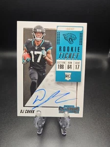 2018 Panini Contenders DJ Chark Rookie Ticket Auto - Bild 1 von 2