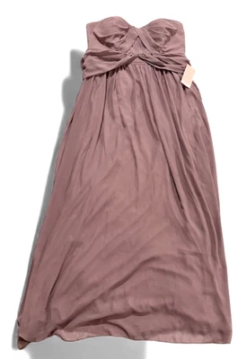 Birdy Grey Dress Womens 1X Curve Grace Convertible Style Chiffon Dark Mauve - Image 1 of 4