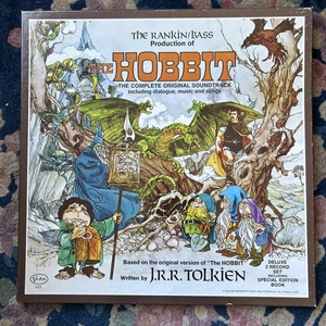 The Hobbit Rankin/Bass Soundtrack 2 Record Set LP Special Edition Book - Picture 1 of 12