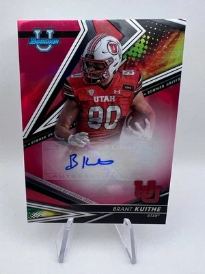 Brant Kuithe - 2022 Bowman's Best U Auto #BA-BK Red Refractor /10 Utah SSP - Image 1 of 4