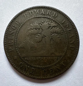 1 Cent 1871 Prince Edward Island Canada Kanada Viktoria Bronze Münze (1699) - Bild 1 von 2