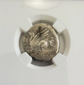 Griechische Korinth AR Stater Pegasus & Athene Silbermünze NGC Auswahl sehr schön - Bild 1 von 4
