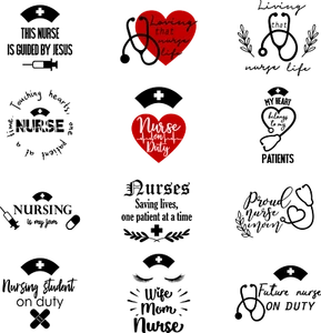 Nurse Decals - Nurse Quotes - Yeti, Tumbler, water bottle and more - Picture 1 of 14