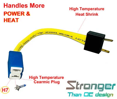 Комплект модернизированных жгутовых разъемов проводов для ксеноновой фары для Toyota Celica ES350 H7 - Изображение 1 из 4