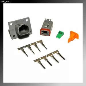 Kit de conector de brida genuina alemán DT 4 pines 14-16AWG contactos estampados, EE. UU. - Imagen 1 de 9