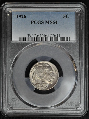 1926 - Buffalo Nickel - PCGS MS64 Cover