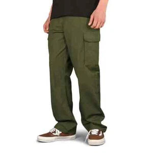 Pantalones de carga cónicos sueltos Volcom Squads - verdes - Imagen 1 de 6