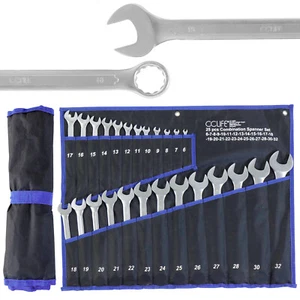 25tlg Maul Ringschlüssel Satz Schraubenschlüssel 6-32mm Gabelringschlüssel Cr-V - Bild 1 von 5