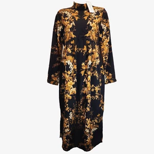 Hope & Ivy Maternity Womens Dress Size 10 Floral Long Sleeve Open Back Mock Neck - Picture 1 of 11